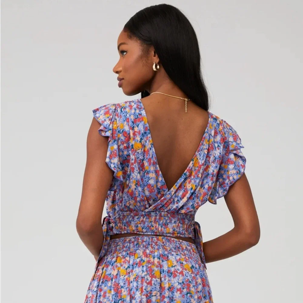Free People Pretty‎ Daze Floral Crop Top - XL